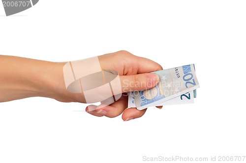 Image of Hand with euro