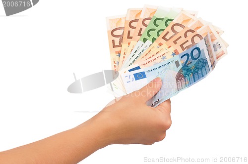 Image of Hand with euro