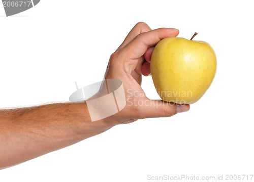 Image of Hand with apple