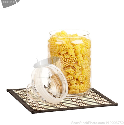 Image of Pasta in glass pot