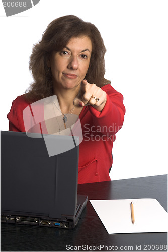 Image of woman at desk
