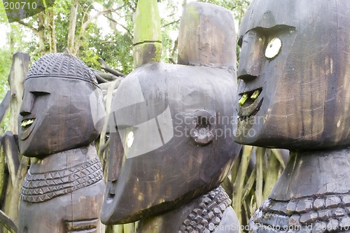 Image of Wooden statues

