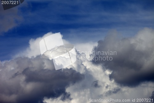 Image of Blue sky and clouds