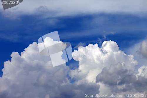 Image of Blue sky and clouds