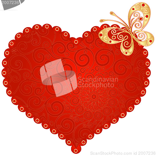 Image of Red vintage heart