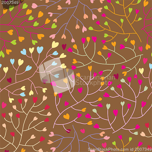Image of Floral seamless pattern in vector