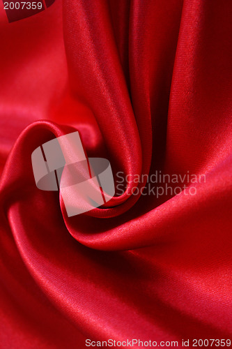 Image of Smooth Red Silk as background 