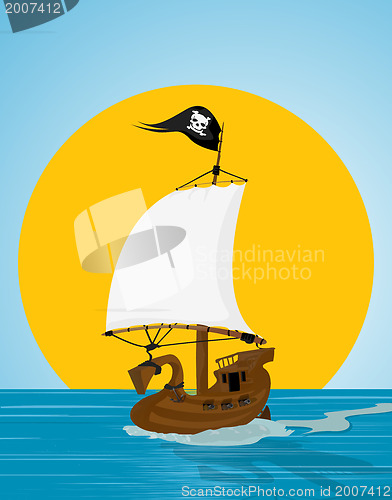 Image of Pirate ship illustration