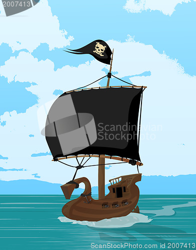 Image of Black sails pirate ship