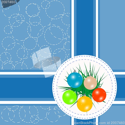 Image of Background with christmas balls