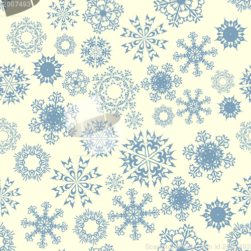 Image of Seamless Snowflake Pattern