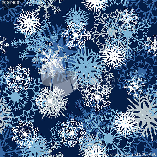 Image of Seamless Snowflake Pattern