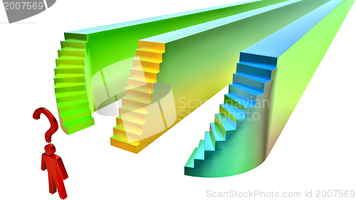 Image of chooses the stairs