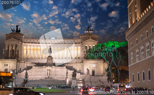 Image of Piazza Venezia and National Monument to Victor Emmanuel II - Sun