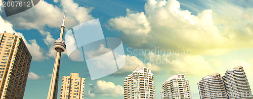 Image of Toronto Skyscrapers, view from the Pier