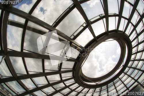 Image of The Cupola on top of the Reichstag building in Berlin, Interior 