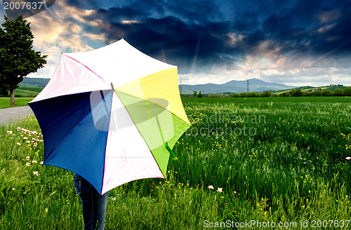 Image of Landscape and Meadows of Tuscany, Spring Season