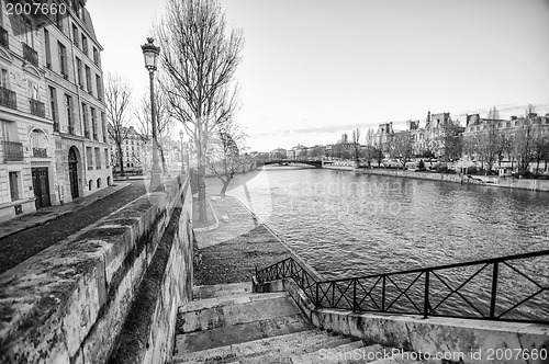 Image of Along the Seine in Winter - Paris