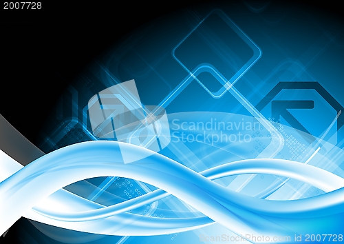 Image of Hi-tech blue design