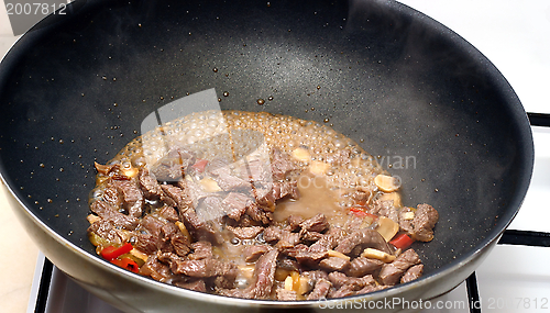 Image of cooking beef 