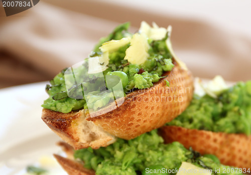 Image of Green Peas On Toast