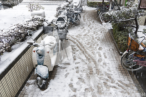 Image of wet, slippery pavement