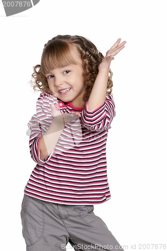 Image of Portrait of emotionally girl