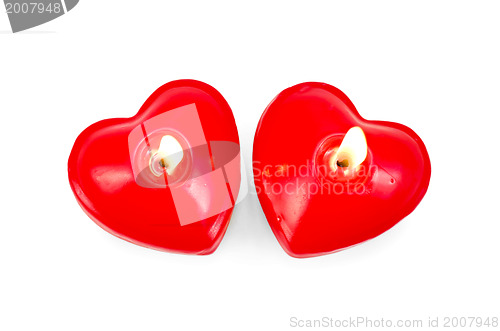 Image of Hearts two in the form of candles