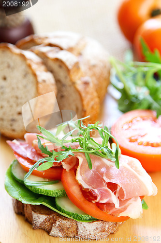 Image of Prosciutto sandwich