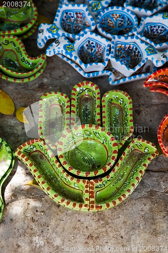 Image of Fatima hand at the Market in Djerba Tunisia