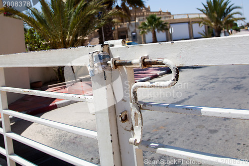 Image of Gate detail in Djerba Tunisia