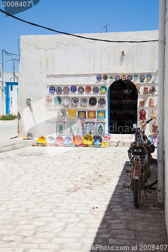 Image of Typical tunisian pottery shop - Tunisia