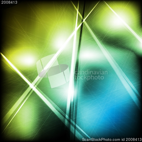 Image of Blue and yellow design