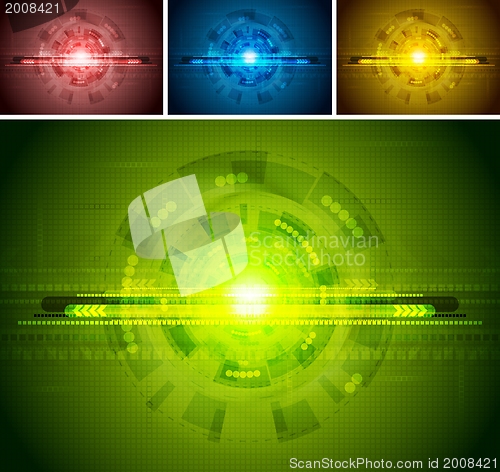 Image of Set of tech backdrops