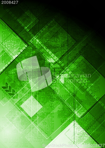 Image of Green tech background