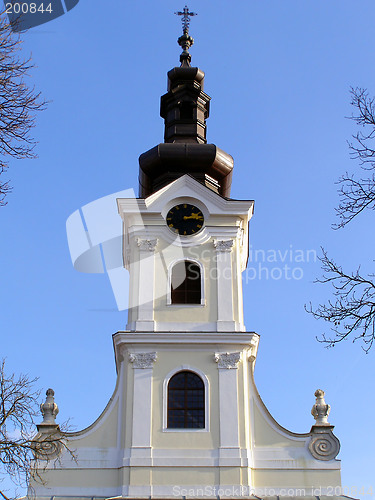 Image of Beautiful baroque church tower