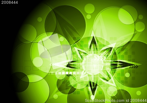 Image of Green vibrant hi-tech design