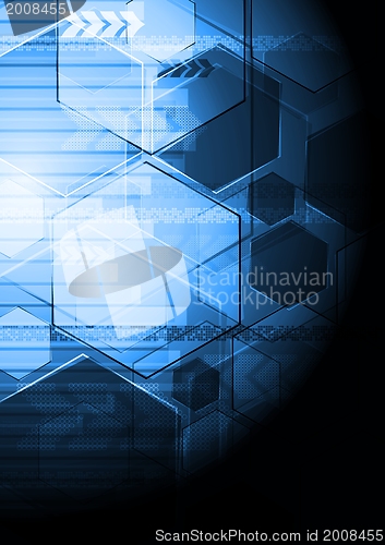 Image of Dark blue hi-tech design