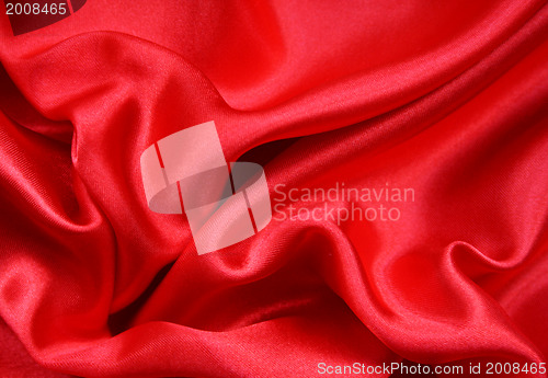 Image of Smooth Red Silk as background