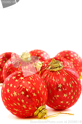 Image of Beautiful Christmas balls.