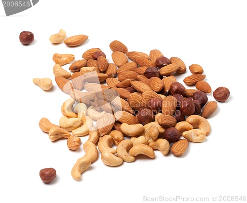 Image of Cashews, hazelnuts and almonds nuts