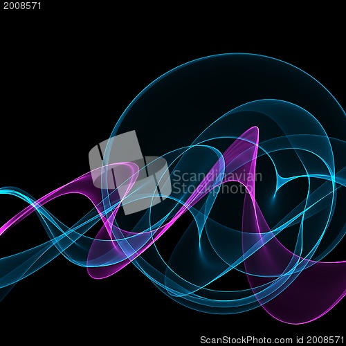 Image of Abstract digital fume shapes