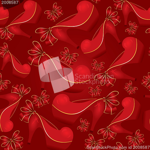 Image of Red shoe seamless 