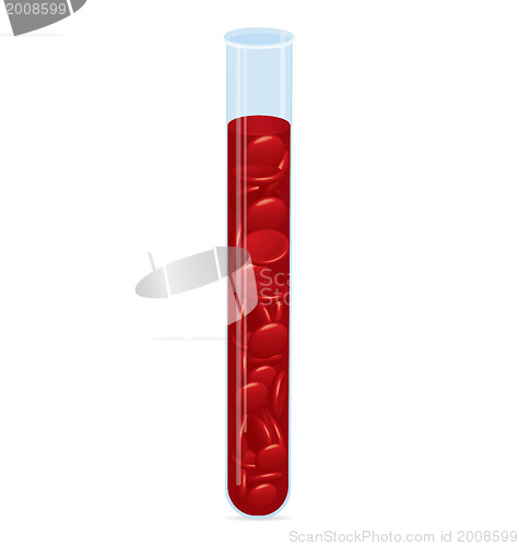 Image of Blood cell test tube 