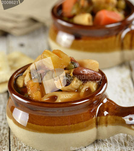 Image of Minestrone Noodle And Vegetable Soup