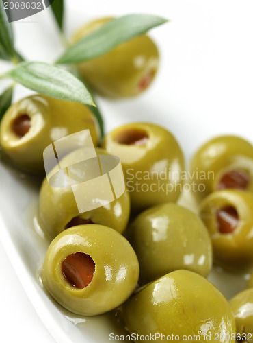 Image of Green Stuffed Olives