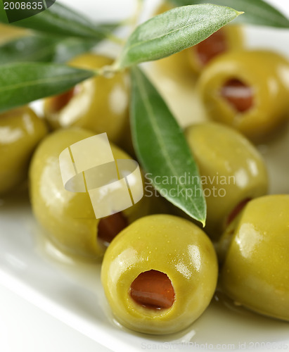 Image of Green Stuffed Olives