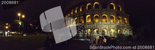 Image of Colosseum Lights at Night - Rome
