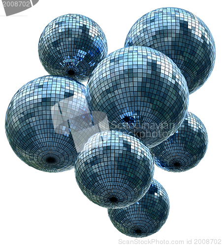 Image of mirror disco balls