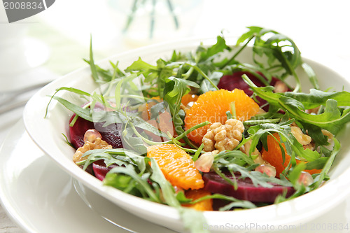 Image of Rocket with orange and beetroot salad